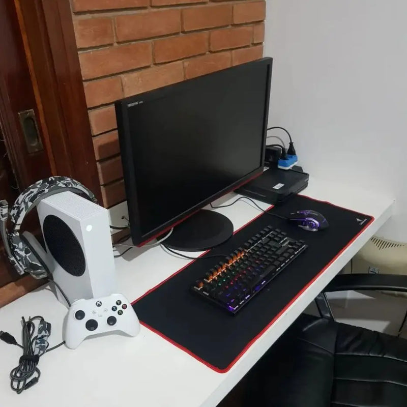 MOUSE PAD GAMER COM BORDA COSTURADA - ALTA QUALIDADE