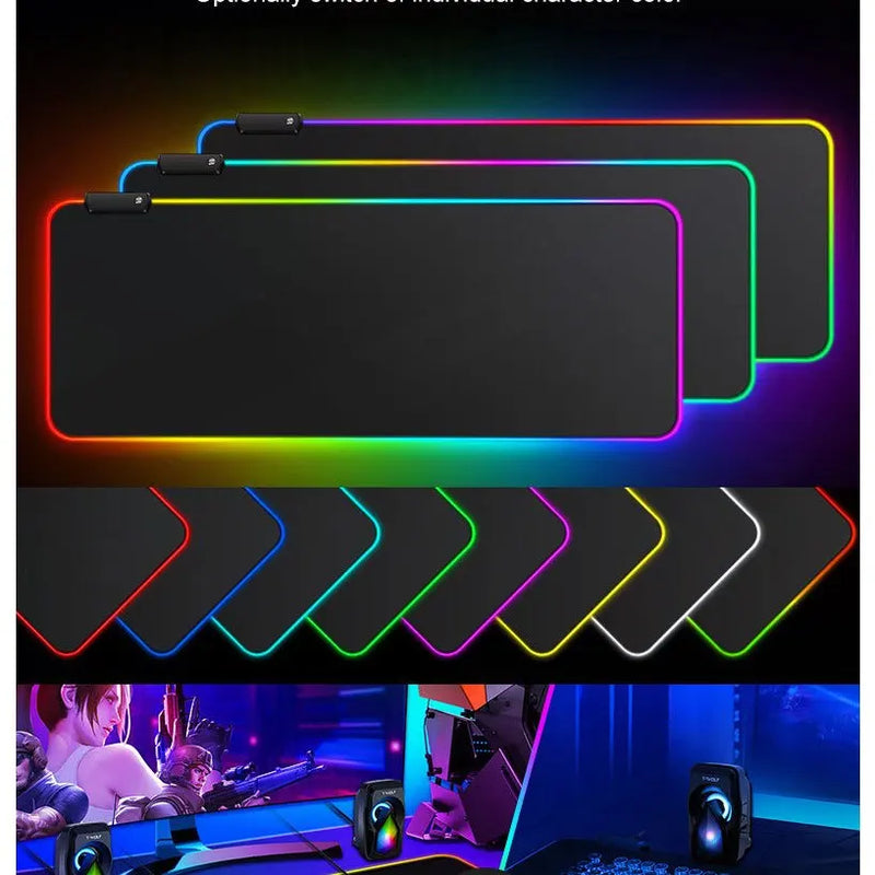 MOUSE PAD GAMER LANÇAMENTO COM LED - IDEAL PARA JOGOS