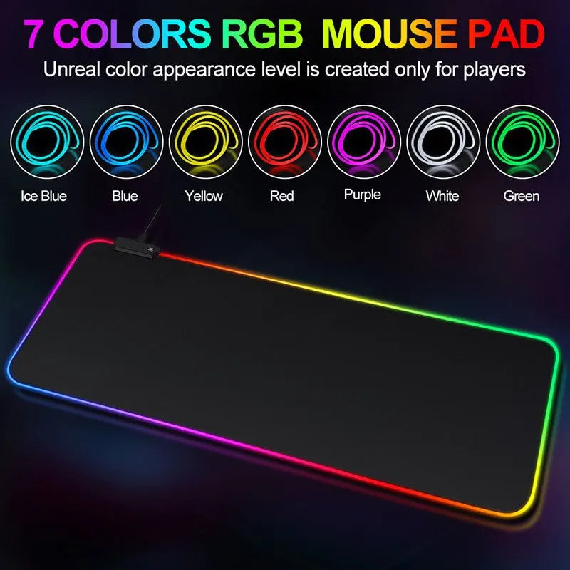 MOUSE PAD GAMER LANÇAMENTO COM LED - IDEAL PARA JOGOS