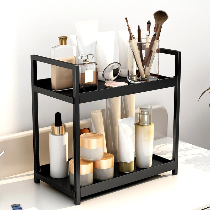 ORGANIZADOR DE COSMETICO COM 2 PRATELEIRA