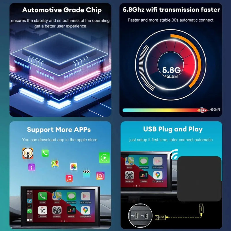 CarPlay e Auto Box de LUXO - Modelo 2024