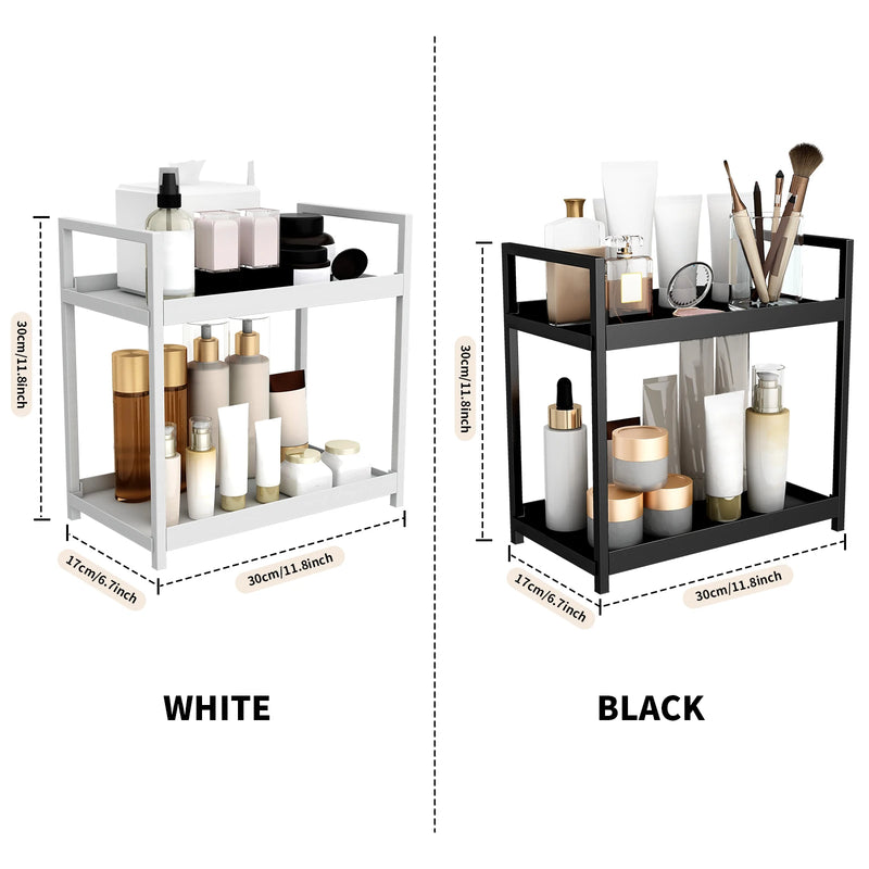ORGANIZADOR DE COSMETICO COM 2 PRATELEIRA