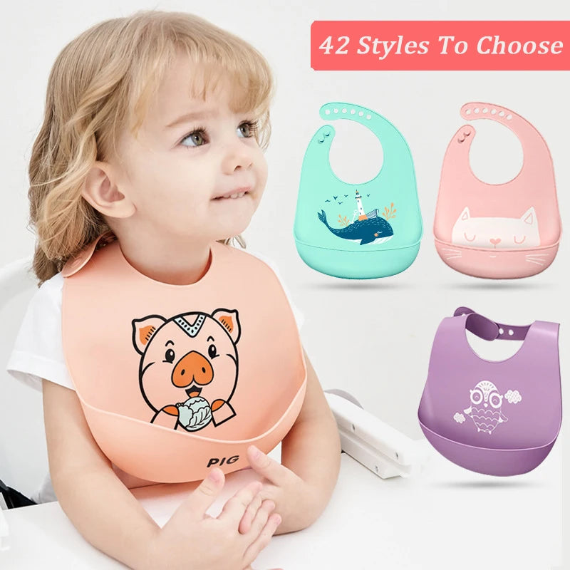 Babador Infantil de Silicone a prova d´água - F/M