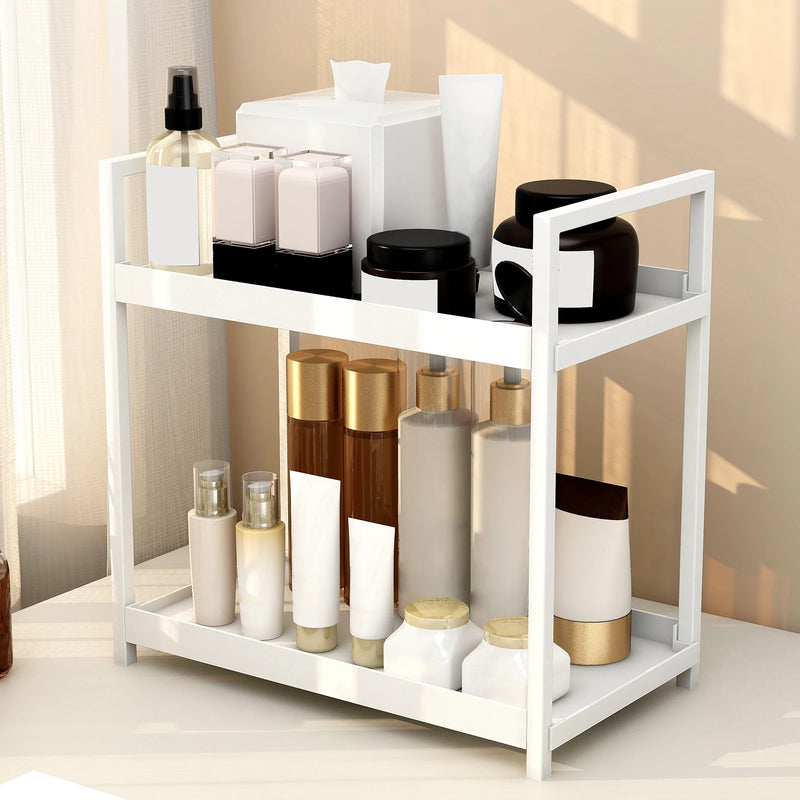 ORGANIZADOR DE COSMETICO COM 2 PRATELEIRA